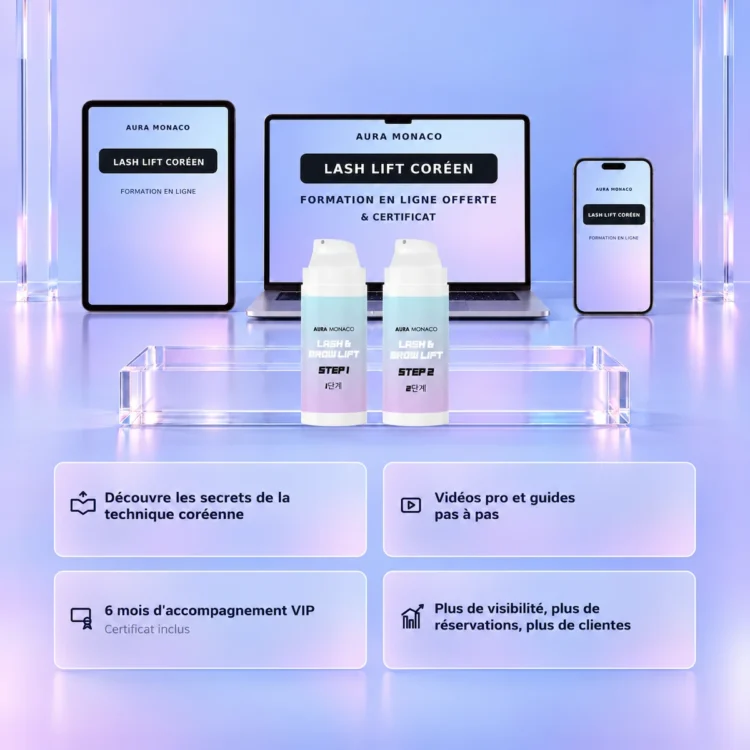 AURA Monaco Full Lash Lift Coréen Kit